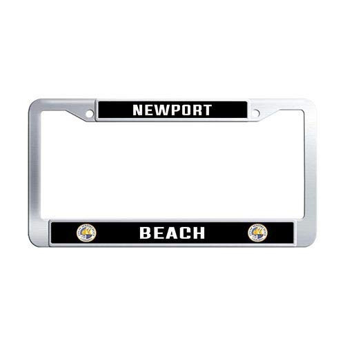 Framespolish Newport Beach License Plate Frame Stainless Steel Auto License Cover Holder
