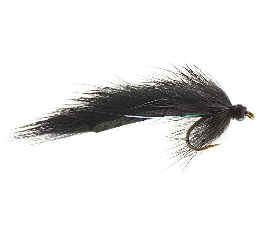 Umpqua Pine Squirrel Leech Black Size 12 - 2 Pack