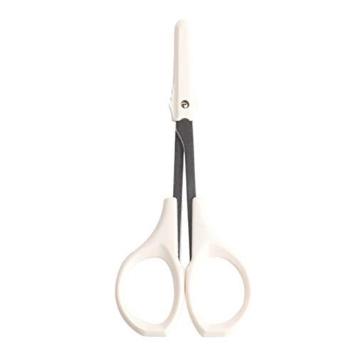 SUPVOX Eyebrow Scissors Straight Craft Scissors Facial Hair Scissors Stainless Steel Scissors for Eyelash Extensions Facial Nose Hair Eyebrow