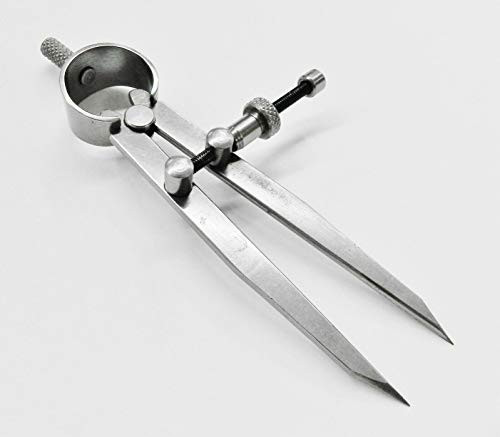 4 inch Spring Dividers Flat Leg Tool Gauge Distant Measuring Compass Design Layout