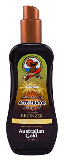 Australian Gold Accelerator Spray Gel With Bronzer 8 Ounce -237ml- -2 Pack- Australian Gold Accelerator Spray Gel With Bronzer 8 Ounce -237ml- -2 Pack-