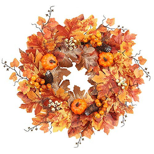 20 inch Fall Wreath For Front Door With Warm Light Pumpkin Maples Leaf Pine Cone Berry Cotton Autumns Harvest Fall Thanksgivings Halloween Decoration Home Party Indoor Outdoor 20 inch Fall Wreath For Front Door With Warm Light Pumpkin Maples Leaf Pine Cone Berry Cotton Autumns Harvest Fall Thanksgivings Halloween Decoration Home Party Indoor Outdoor