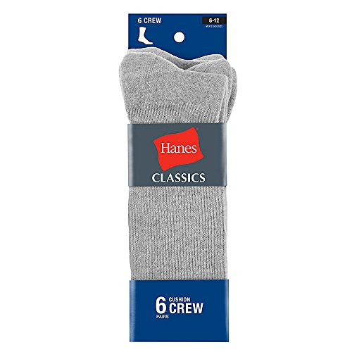 Classics ComfortSoft Crew Socks Grey -CL85- Grey  10-13