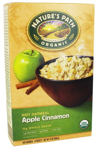 Nature s Path Apple Cinnamon Oatmeal Pouch -3x8x1.75 Oz.-