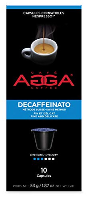 Agga Coffee  Espresso Decaffeinato  60 Nespresso Compatible Capsules  Intensity 3 6  Compatible with Nespresso OriginalLine Machines