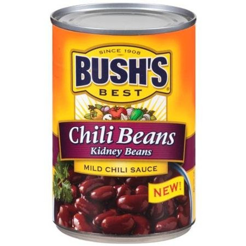 Bush s Best Kidney Chili Beans in Mild Chili Sauce  16 oz -Pack of 6-