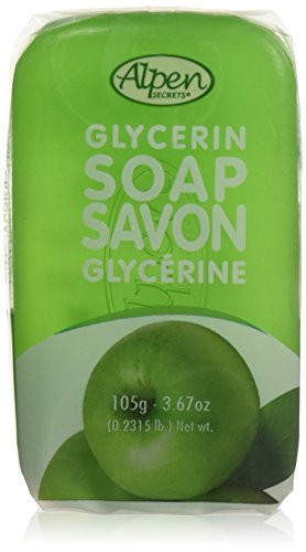 Alpen Secrets Green Apple Glycerin Soap  3.67-Ounce -Pack of 4-