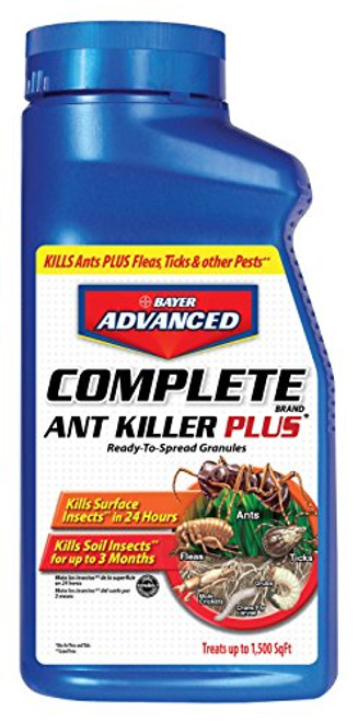 Bayer Advanced Complete Ant Killer Plus Science-Based Solutions Kills Fleas  Ticks  Spiders  and  Cockroaches  1.5-Pound  Granules