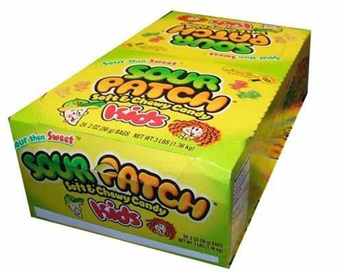 Sour Patch Extreme Soft  and  Chewy Candy  1.8-Ounce Bags -Pack of 24-