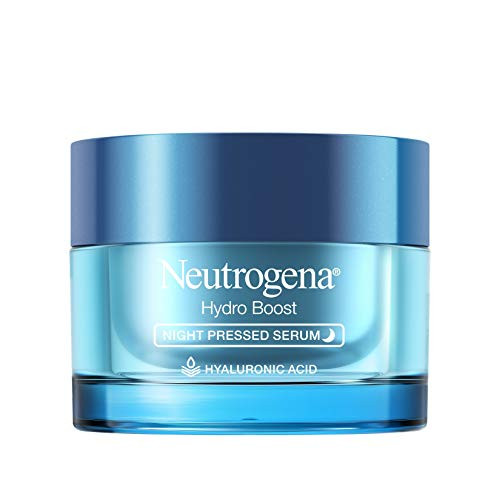 Neutrogena Hydro Boost Purified Hyaluronic Acid Pressed Night Serum  Facial Serum with Antioxidants  and  Hyaluronic Acid for Dry Skin  Oil-Free  and  Non-Comedogenic  1.7 oz
