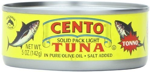 Cento Solid Packed Light Tuna in Olive Oil - 5 oz