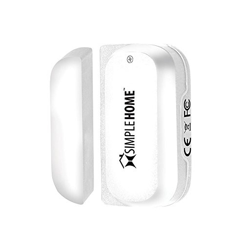 SimpleHome XHS7-1003-WHT Wi-Fi Smart Door & Window Sensor, White