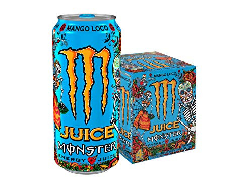 Monster Energy Mango Loco  16 Fl Oz -Pack Of 4-