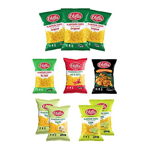 Chifles Plantain Chips Variety Pack  4.5-5oz -Pack of 10-