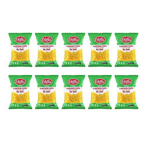 CHIFLES NO SALT PLANTAIN CHIPS  5 Ounce -Pack of 10-