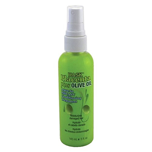 Hask Placenta Leave-in Cond. Treatment Olive Oil Bonus 8 Oz