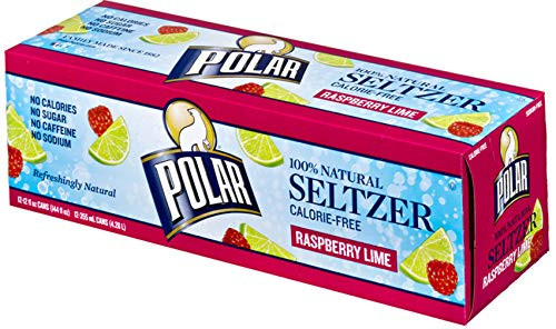 Polar Seltzer Raspberry Lime  12 fl oz -Pack of 12-