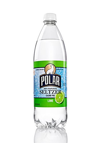 Polar Beverages Seltzer Lime  33.8 Fluid Ounce -Pack of 12-