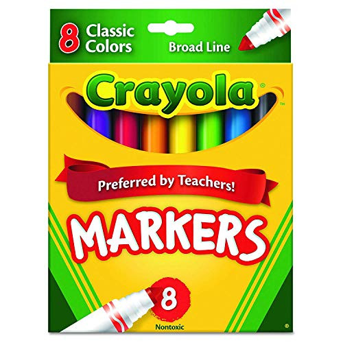 Crayola Classic Markers  Broad Line 8 ea -Pack of 2-
