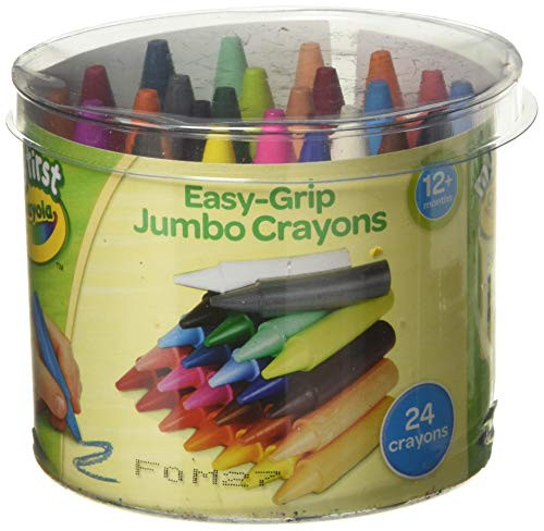 Crayola My First Easy Grip Jumbo Crayons Designed for Toddlers  Pack of 24