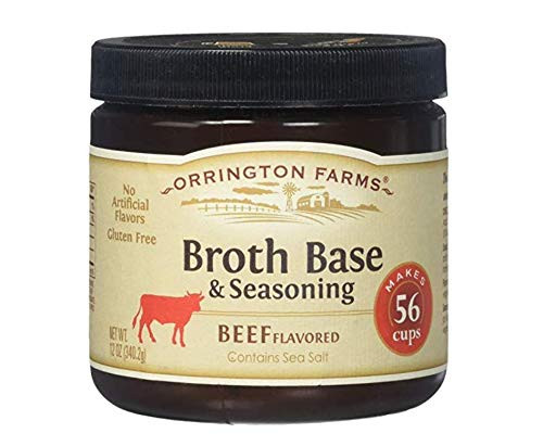 Orrington Farms Broth Base  and  Seasoning Beef Flavored - 12 oz -Pack of 3-