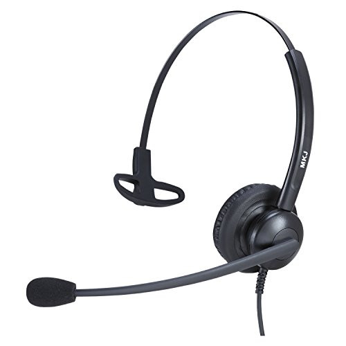 Telephone Headset RJ9 Landline Headset for Panasonic Snom Yealink Sangoma Htek