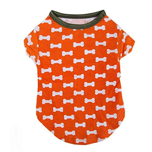 Pet Spring and Summer Fine Print Vest Dog Costumes Pet Dog Clothes Vest