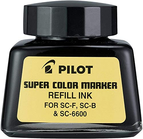 12 Pack Jumbo Marker Refill Ink  For Permanent Markers  1 oz Ink Bottle  Black by PILOT CORP. OF AMERICA -Catalog Category  Paper  Pens  and  Desk Supplies   Pens   Refills-