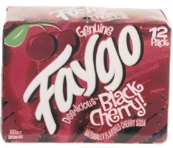 Faygo black cherry flavor soda  12-pack 12-fl. oz. cans