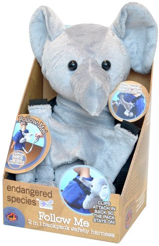 Endangered Species by Sud Smart Follow Me 2 in 1 Backpack Safety Harness  Elephant
