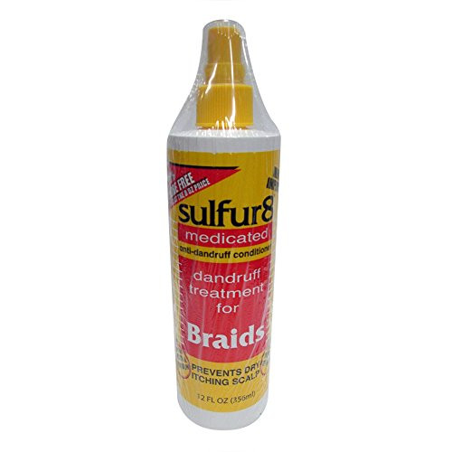 Sulfur-8 Dandruff Treatment For Braids 12 Ounce Spray -354ml- -2 Pack-