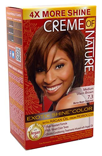 Creme Of Nature Color  7.3 Medium Warm Brown Exotic Shine -Pack of 2-