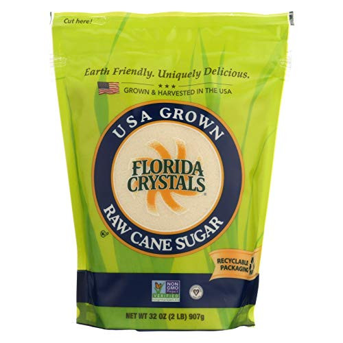 Florida Crystals Natural Cane Sugar  2 Pound -Pack of 6-