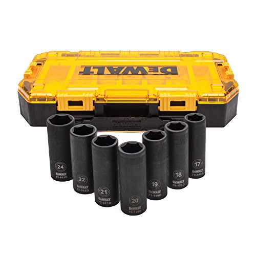 DEWALT Deep Impact Socket Set  7-Piece  1 2 inch Drive Metric -DWMT74737-