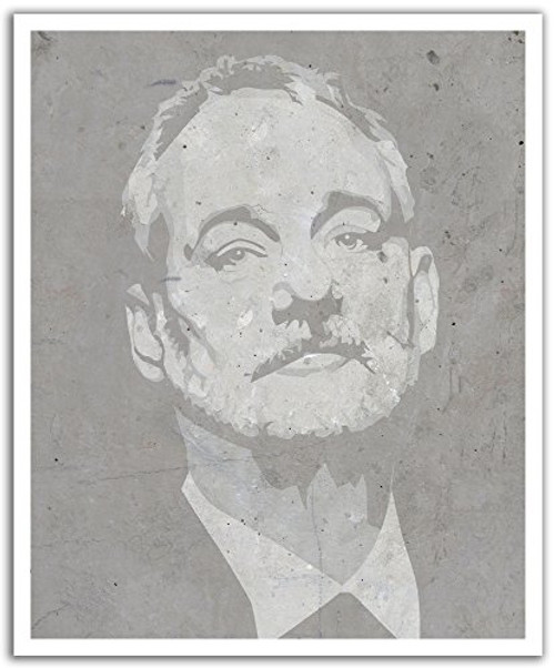 JP London POS2236 uStrip Peel and Stick Removable Wall Decal Sticker Mural Bill Murray Concrete Grunge Graffiti, 19.75-Inch by 24-Inch