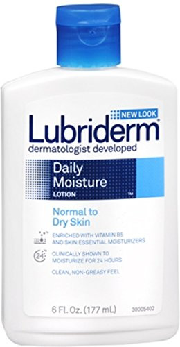 Lubriderm Daily Moisture Lotion 6 oz -4 Pack-