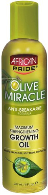 -PACK OF 2- AFRICAN PRIDE olive miracle growth oil -8OZ-