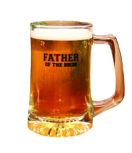 Hortense B. Hewitt Wedding Accessories Glass Mug, Father of the Bride
