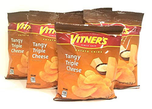 VITNER S Tangy Triple Cheese Potato Chips A Chicago Original 10 Pack 1 oz bags