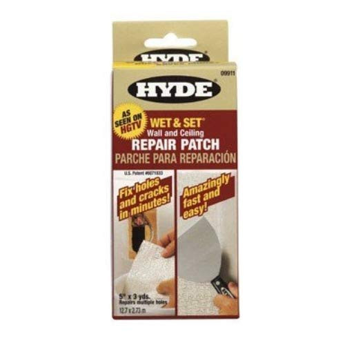 Hyde Tools 09911 9  X 5 inch Wet  and amp  Set 30-Minute Repair Patch Contractor Roll