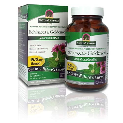 Nature s Answer Echinacea and Goldenseal - Dietary Supplement - Supports a Healthy Immune System - Non-GMO and Kosher Certified - Vegetarian Vegan Capsules 90ct Nature s Answer Echinacea and Goldenseal - Dietary Supplement - Supports a Healthy Immune System - Non-GMO and Kosher Certified - Vegetarian Vegan Capsules 90ct