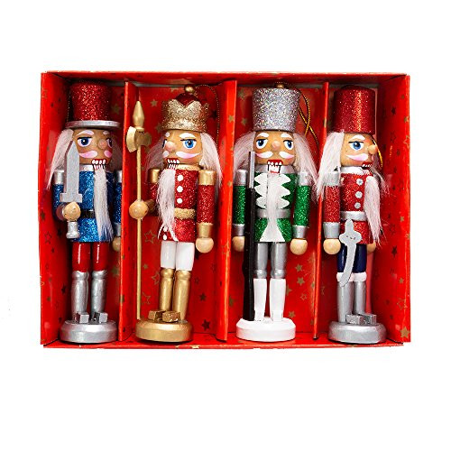 Kurt S. Adler 5" Boxed Nutcracker Ornament Set (Set of 4), 4 Piece