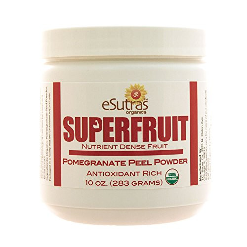 Esutras Organics Pomegranate Peel Powder, 10 Ounce