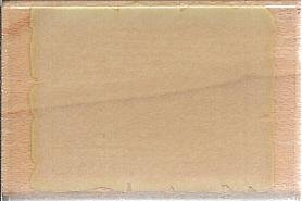 Small Rectangle Background Wood Mounted Rubber Stamp -A2184-