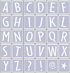 Dancing Block Alphabet Letters Wood Mounted Rubber Stamp Set -LL828-
