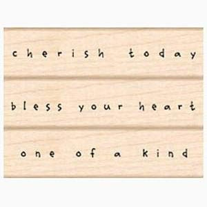 Tiny Greetings Wood Mounted Rubber Stamp Set -LL997-