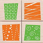 Snippets Design Wood Mounted Rubber Stamp Set -LL175-