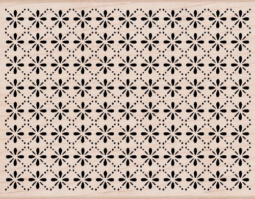 Hero Arts Wood-Mounted Rubber Stamp  Dots  and  Flowers