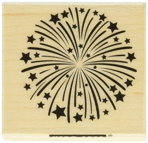 Hero Arts Fireworks Mounted Rubber Stamp  1.5 inch by 1.75 inch -HA-D5999-
