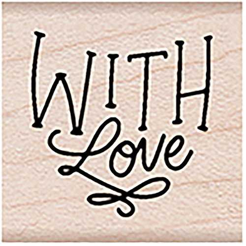 Hero Arts 1.125 inch x 1.125 inch with Love Message Mounted Rubber Stamp  Multicolor